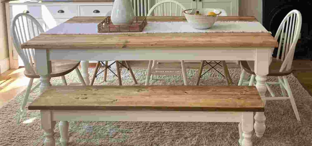 Rustic kitchen table