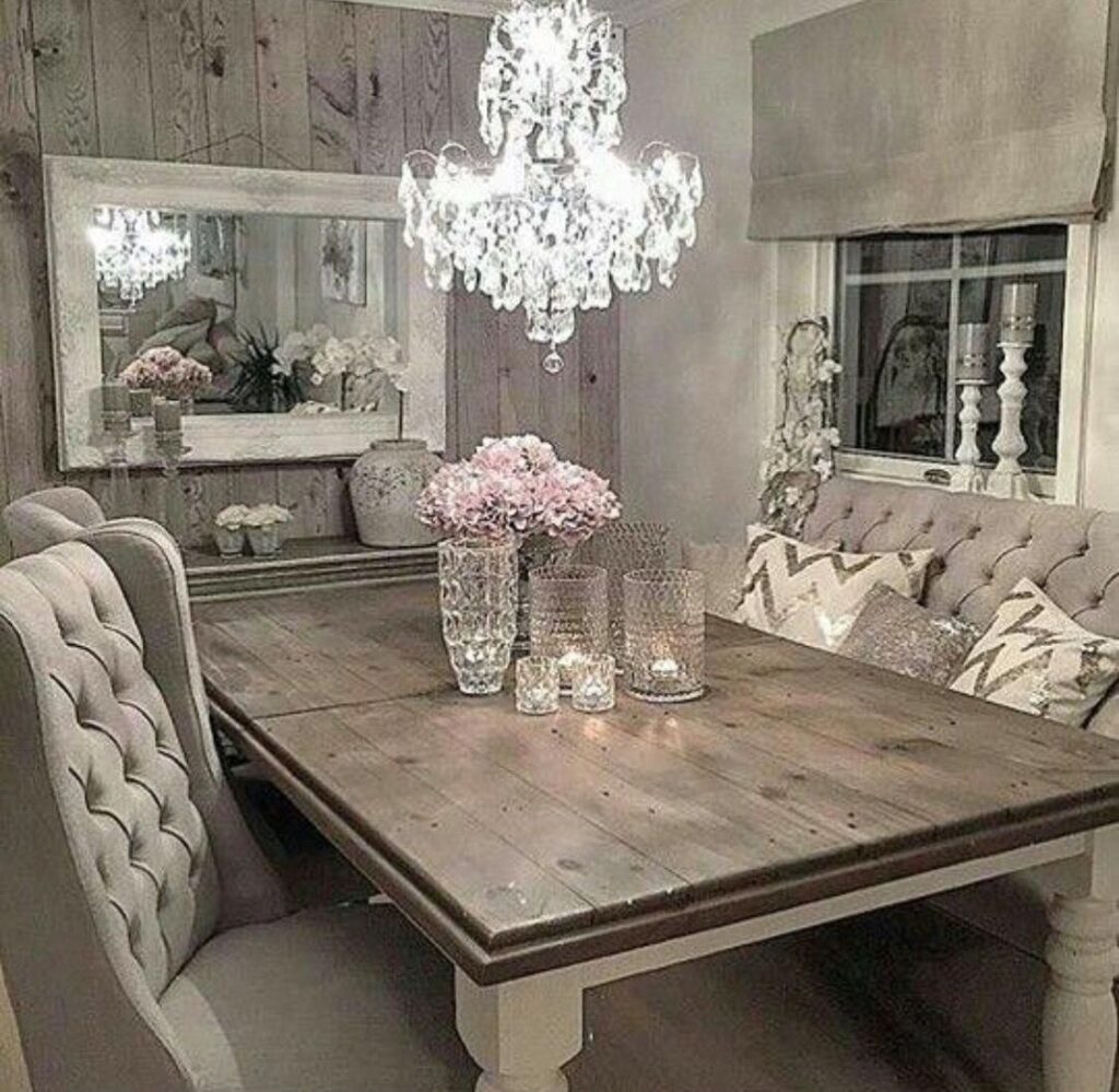 Shabby Chic Farmhouse Kitchen Table